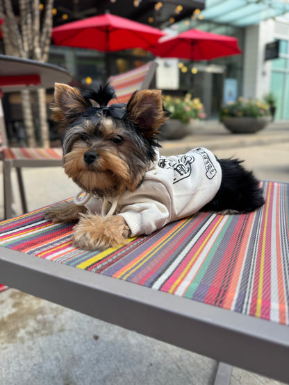Paws of Hearts Dog Hoodie – Lightweight Everyday Layer