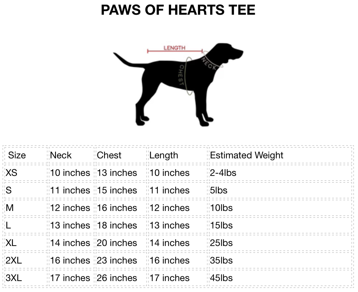 Paws of Hearts Tee