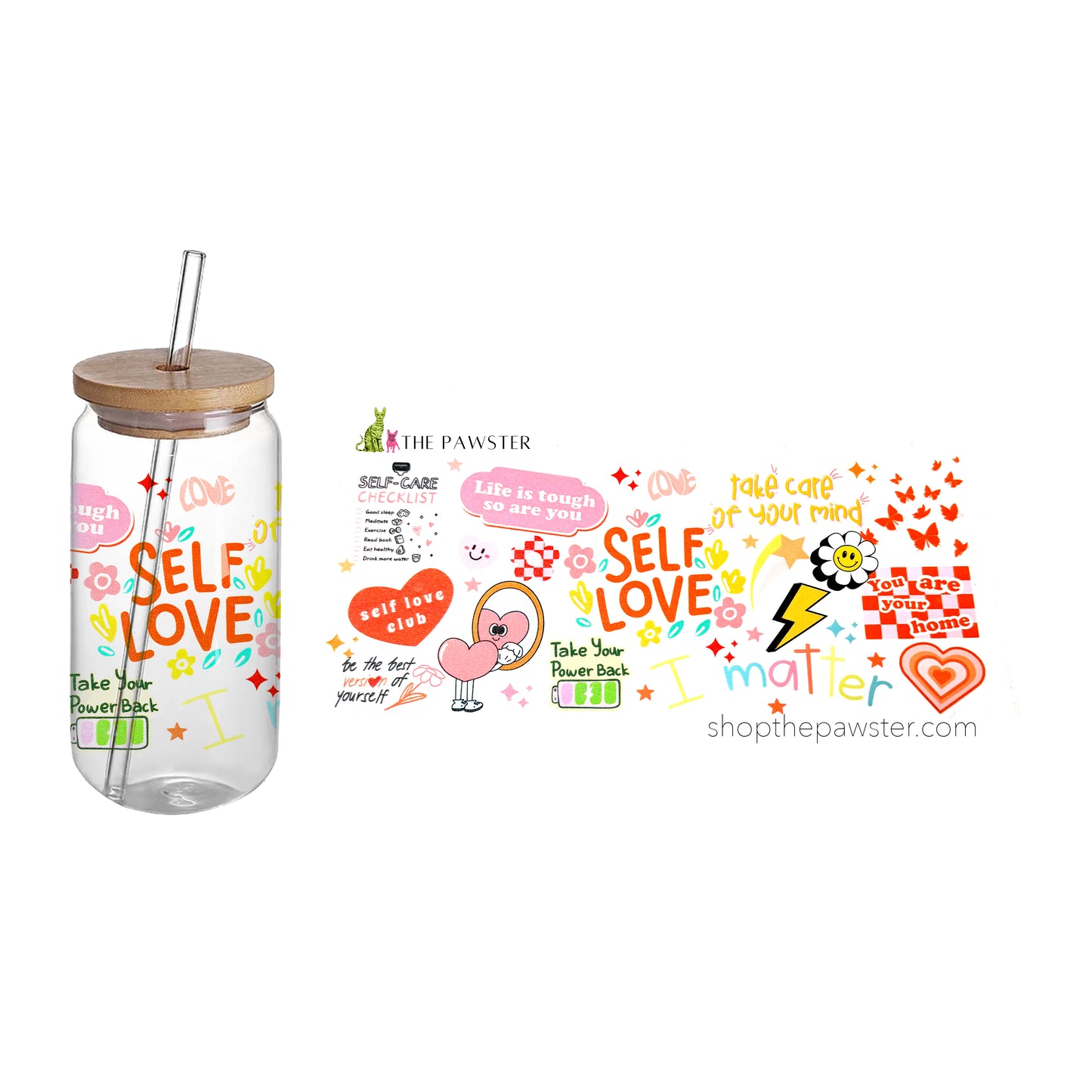 #97 Self Love 16oz Cup Wrap