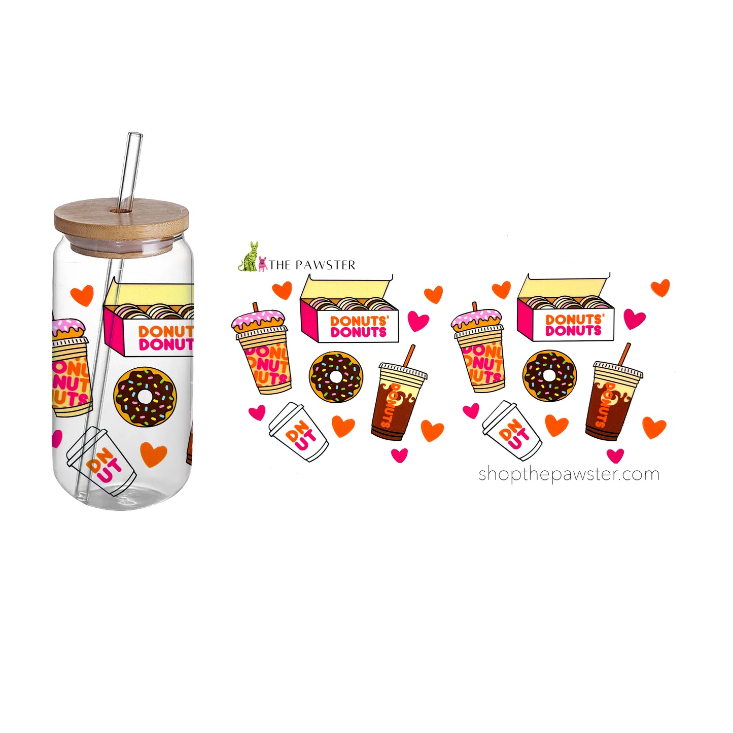 #42 Donuts & Coffee 16oz Cup Wrap