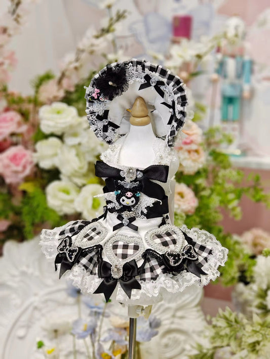 Midnight Checkmate Dress