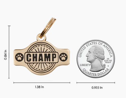 Champ Pet ID Tag