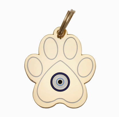 Evil Eye Paw Pet ID Tag