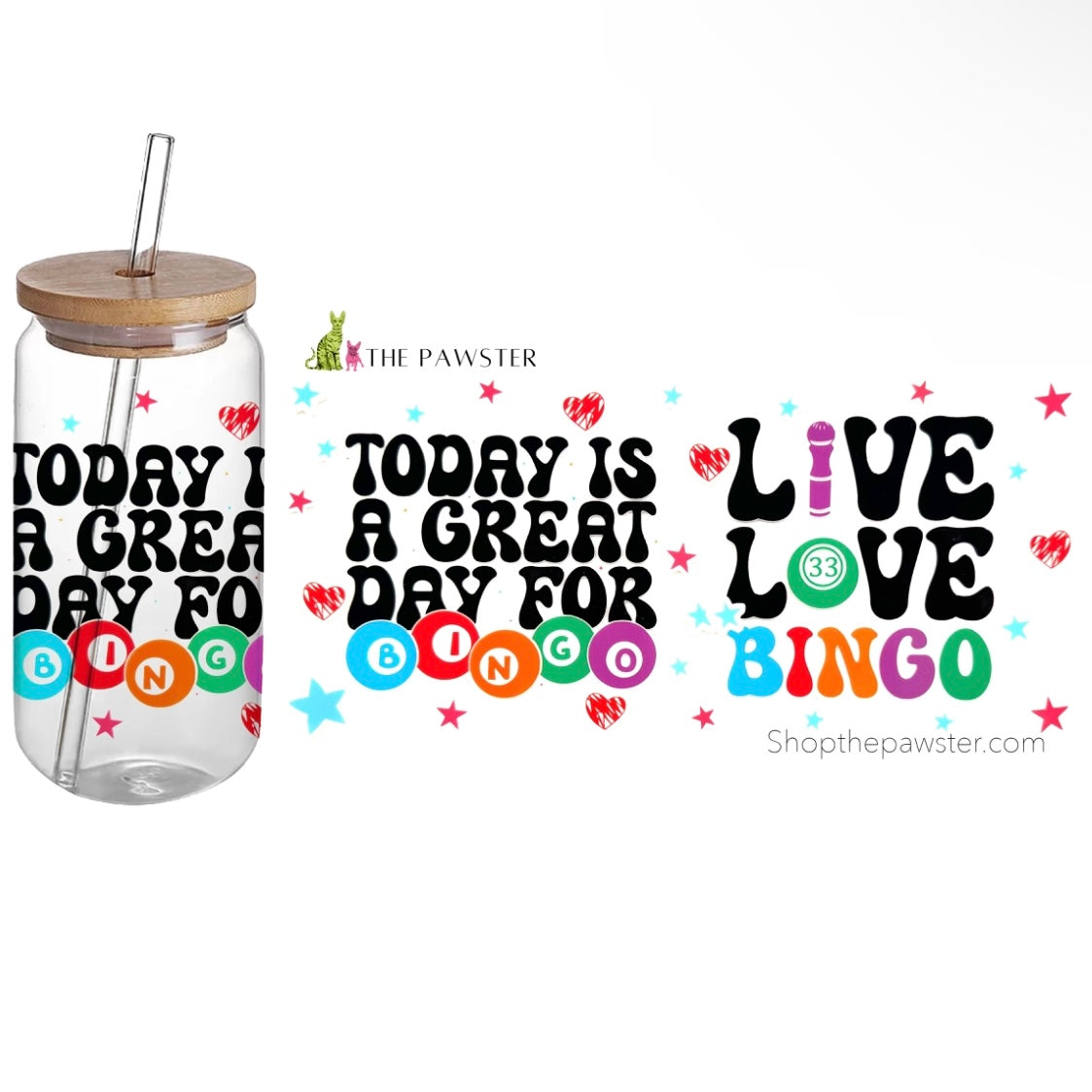 #104 Today is a Great Day for Bingo 16oz Cup Wrap