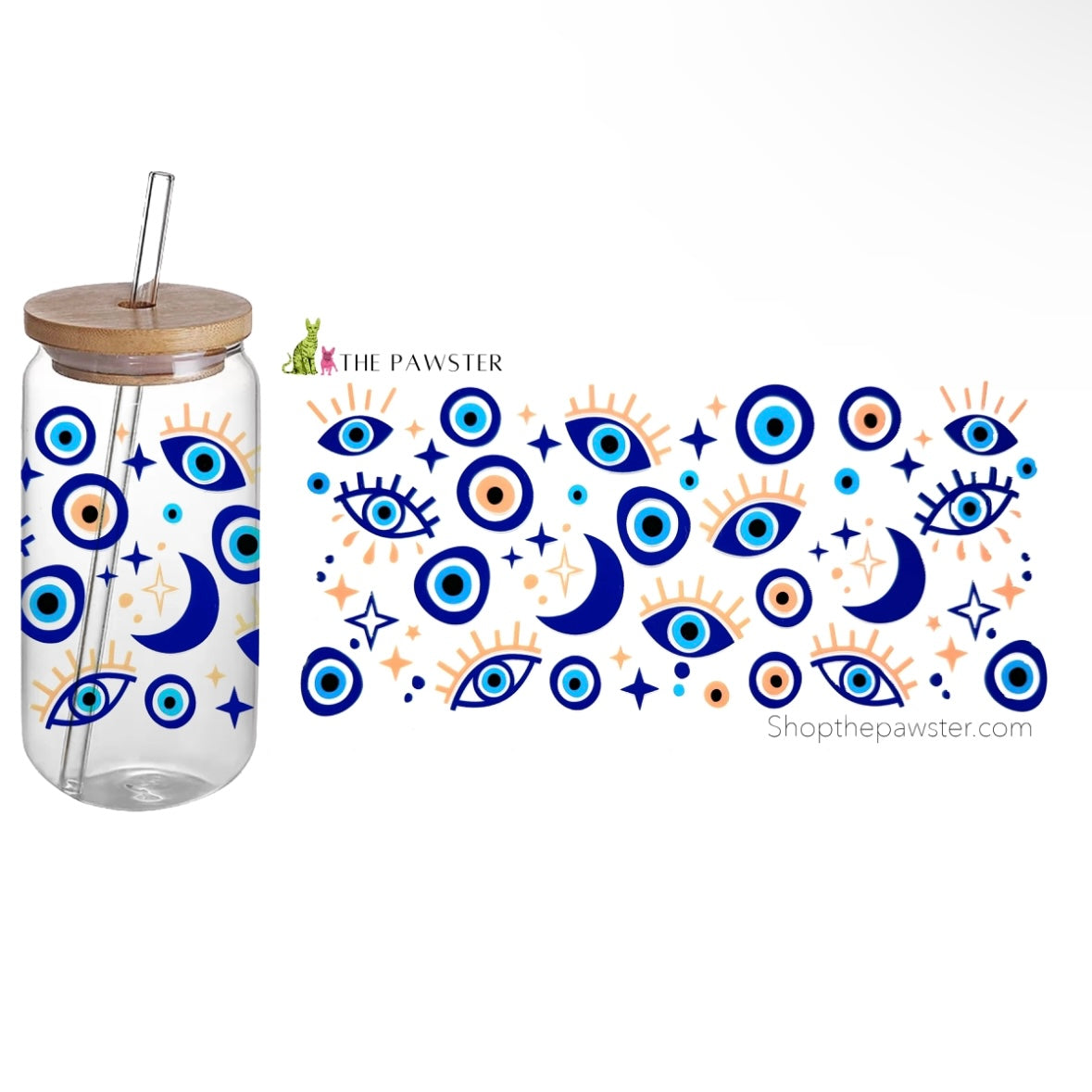 #44 Evil Eye 16oz Cup Wrap