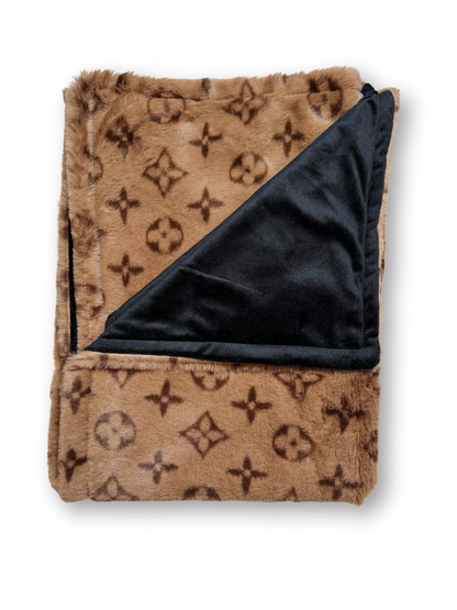Furry Vuiton Blanket