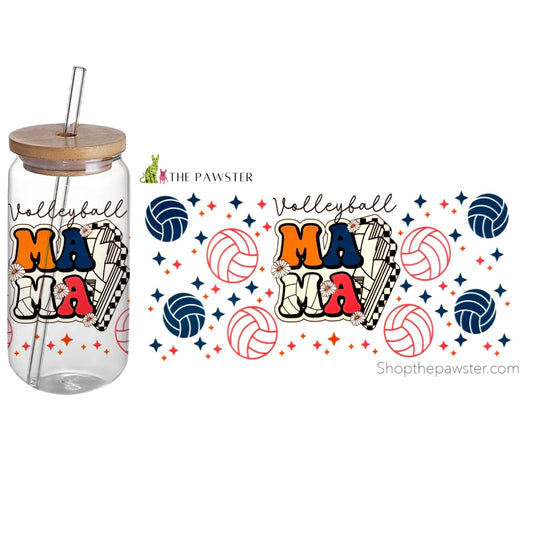 #110 Volleyball Mama 16oz Cup Wrap