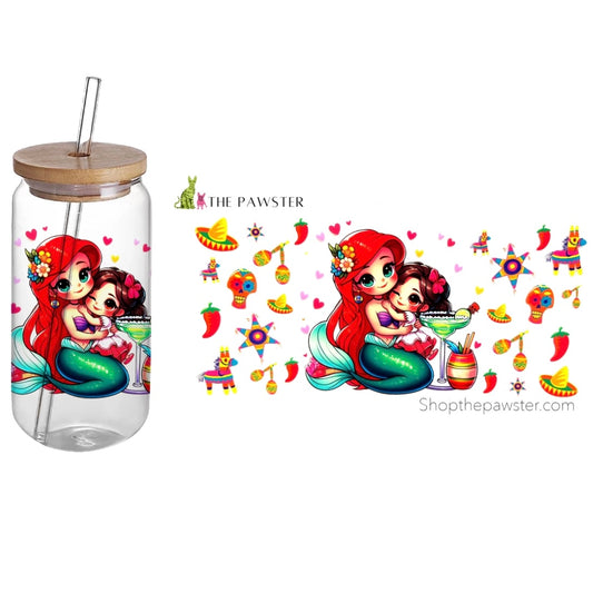 #46 Fiesta Mermaid 16oz Cup Wrap