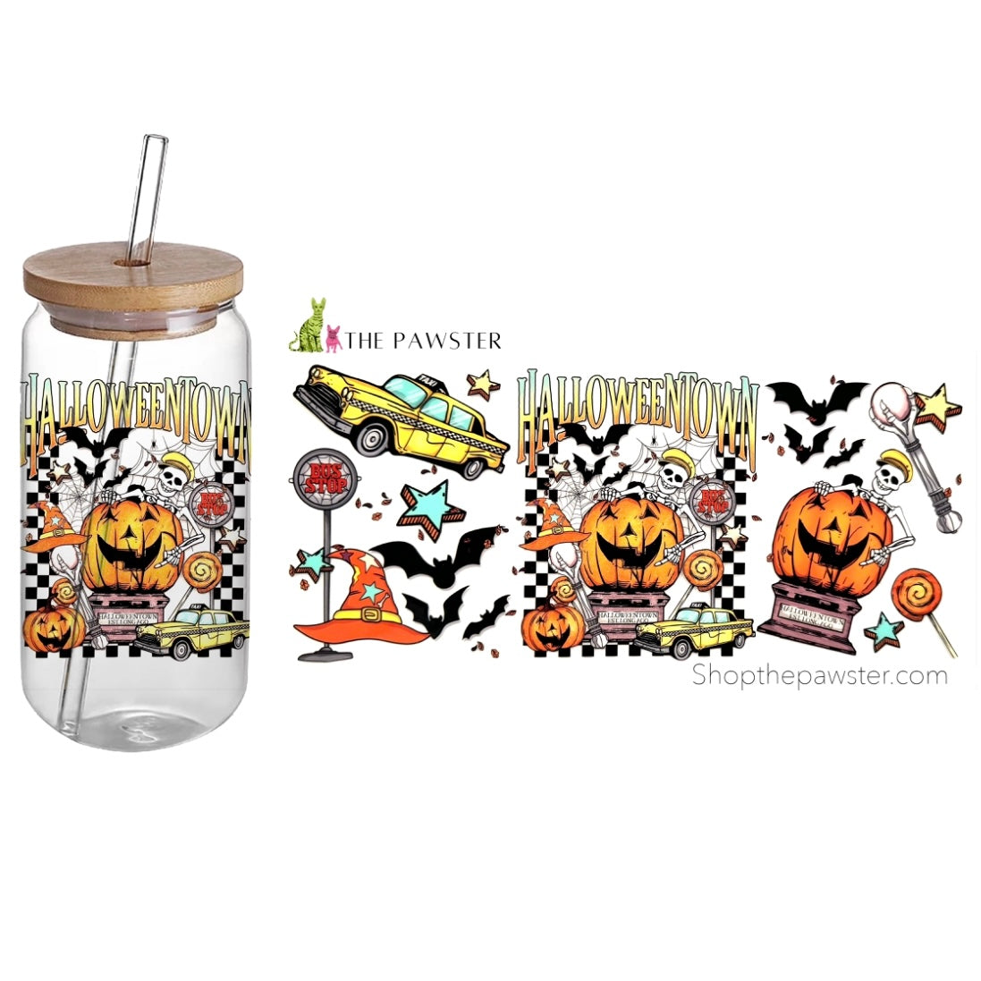 #59 Halloween Town 16oz Cup Wrap