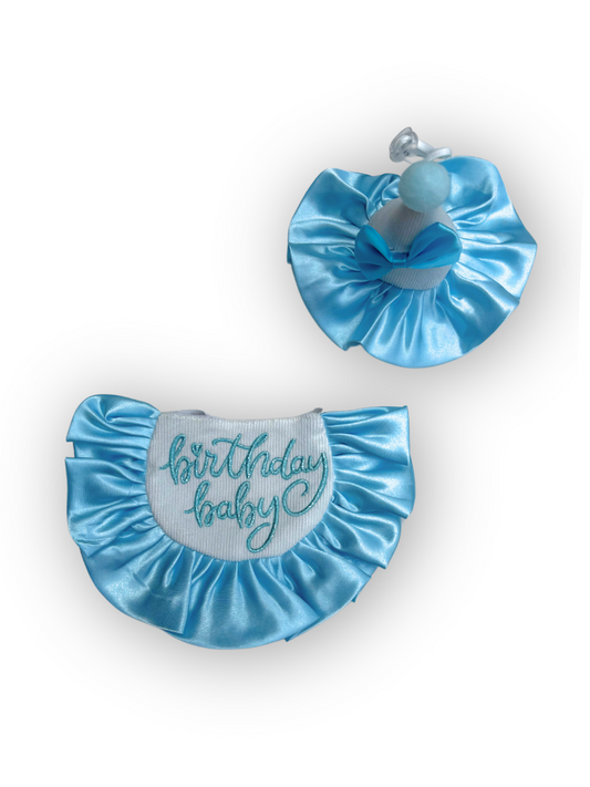 Birthday Darling Bib & Hat Set