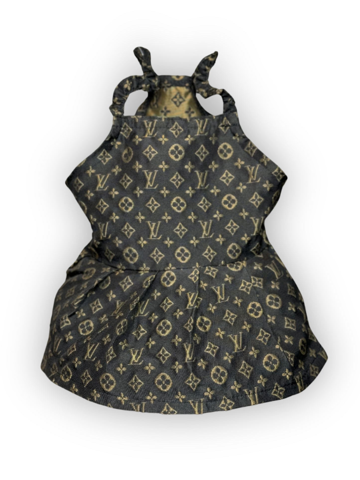 Furry Vuiton Brown Dress