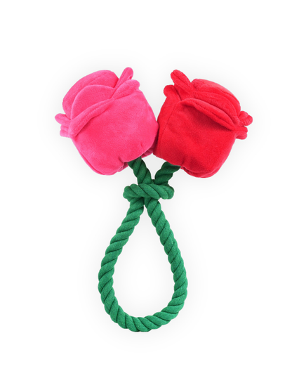 Valentine Rose Rope Dog Toy