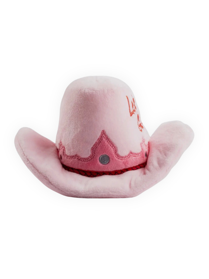 Pink Cowgirl Hat Dog Toy
