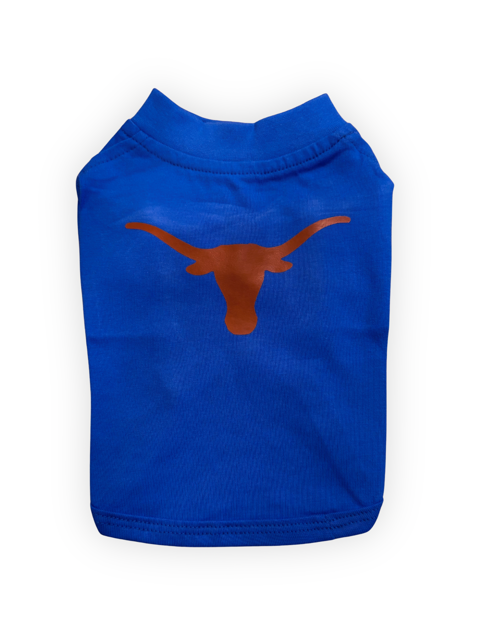 Blue western longhorn dog shirt from The Pawster Rodeo Luxe collection