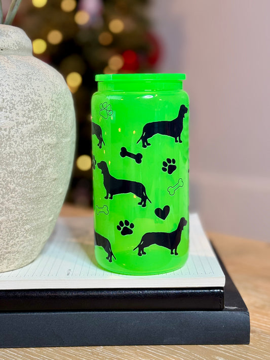 #35 Dachshund Paws & Bones 16oz Cup Wrap