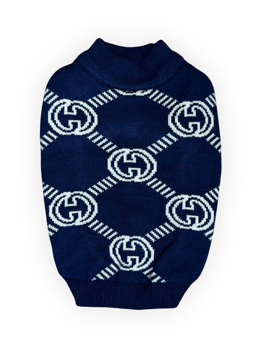 Bleu Royale Grrrci Knit Sweater