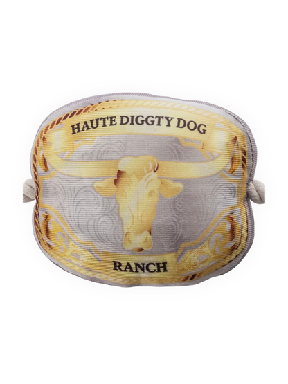 Western Belt Buckle Dog Toy