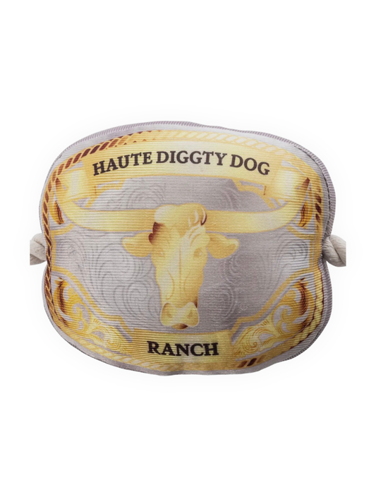 Western Belt Buckle Dog Toy