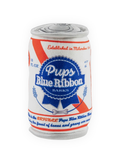 Haute Diggity Dog Pups Blue Ribbon plush dog toy with squeaker from The Pawster Rodeo Luxe collection