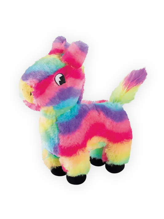 rainbow pinata plush dog toy squeaky colorful dog toy