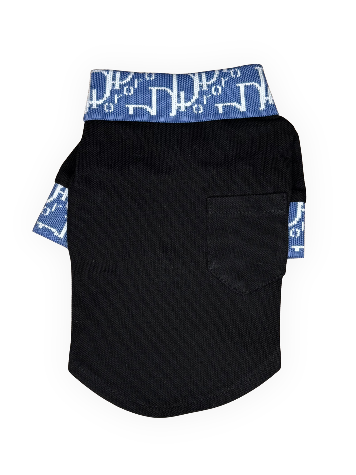 lux dogior collar top black back view