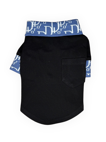 lux dogior collar top black back view