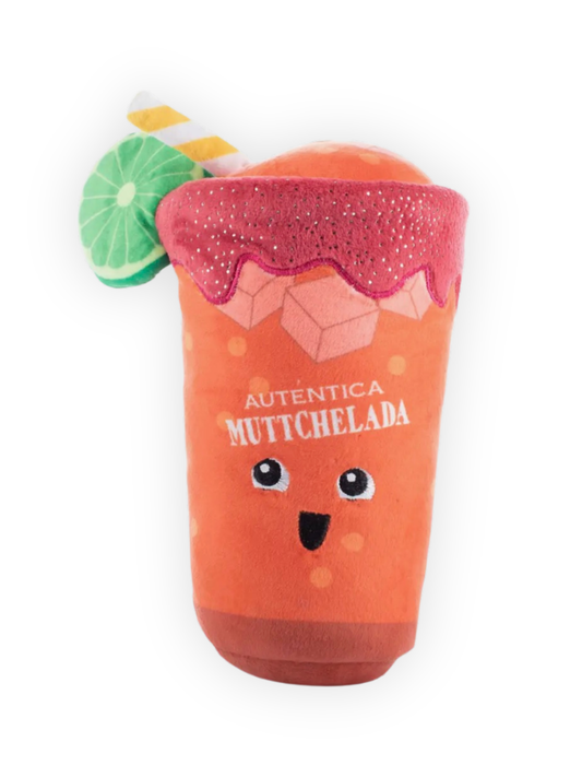 michelada plush dog toy drink squeaky crinkle dog toy with lime