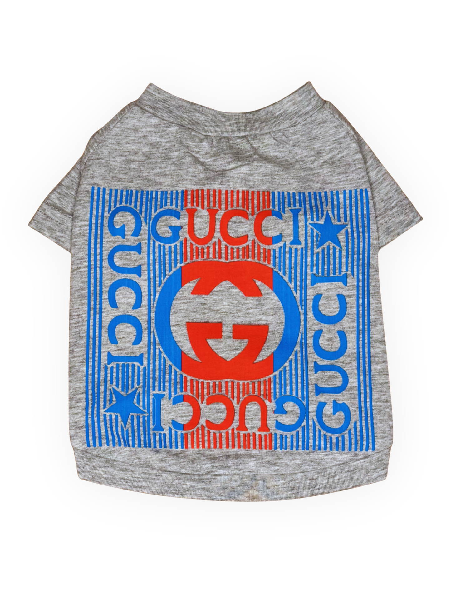 gray patriotic dog shirt for small dogs