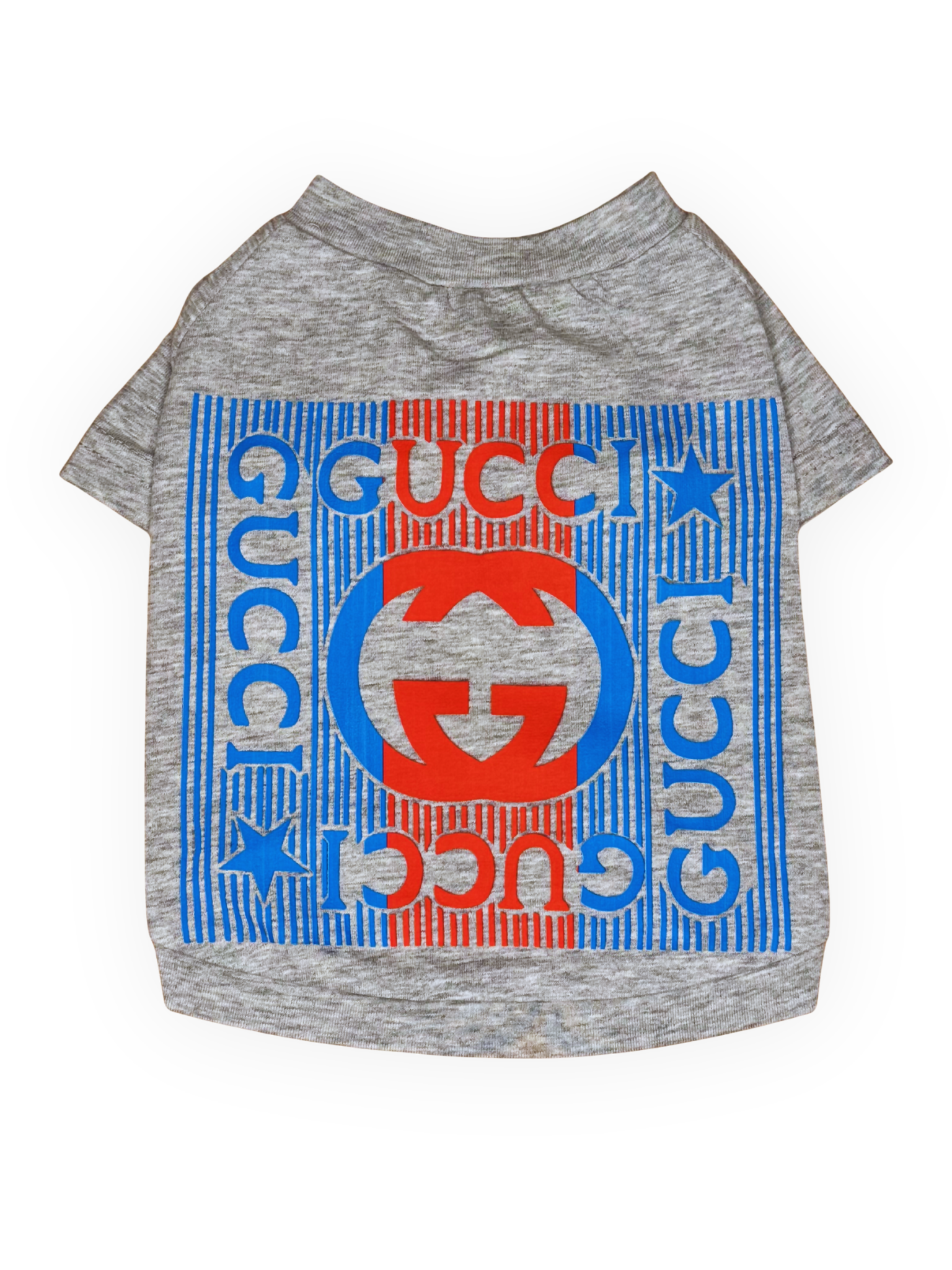 gray patriotic dog shirt for small dogs