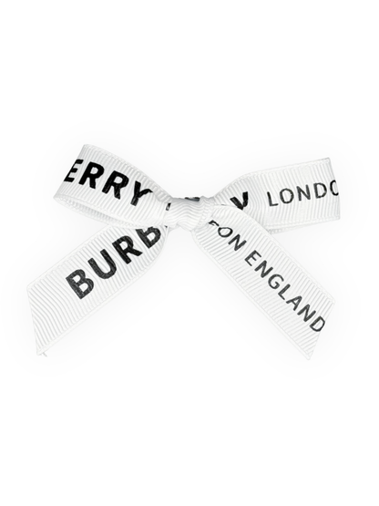 white dog bow with secure clip