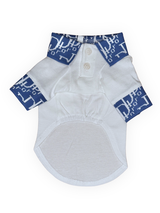 lux dogior collar top white front view