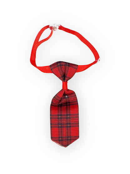 Park Avenue Plaid Tie – Red