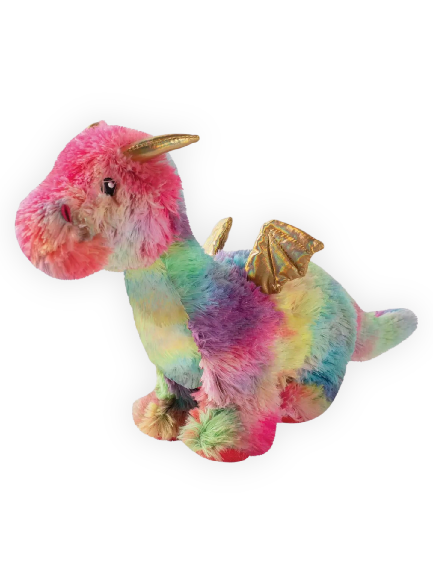 rainbow dragon plush dog toy squeaky crinkle fantasy dog toy