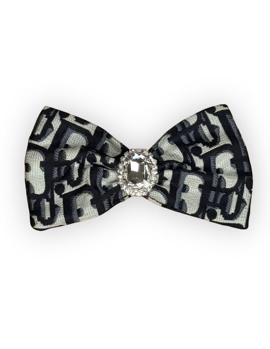 Belle Amour Hair Bow – Pink with Gem Accent