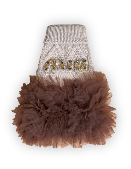 The Camille Cable Knit Dog Dress