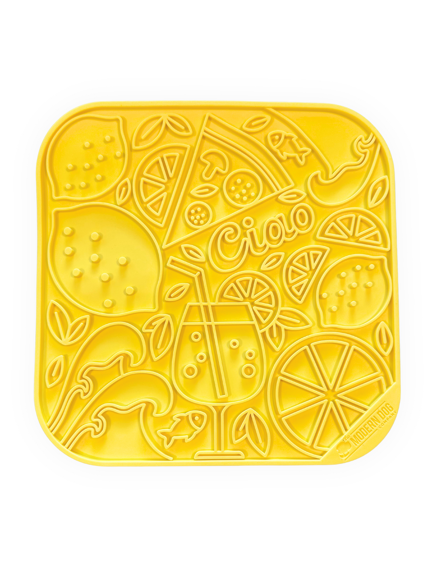 Limoncello Lick Mat – 8” x 8” Enrichment Feeder for Dogs