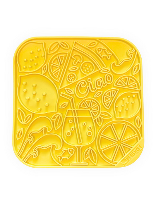 Limoncello Lick Mat – 8” x 8” Enrichment Feeder for Dogs