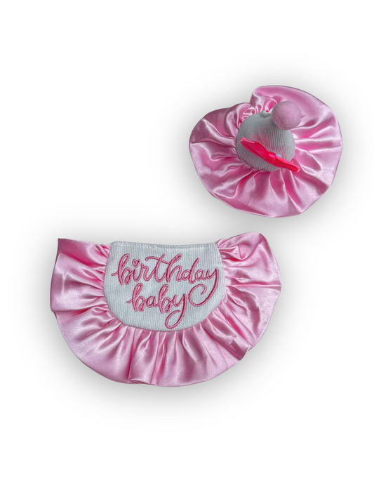 Birthday Darling Bib & Hat Set