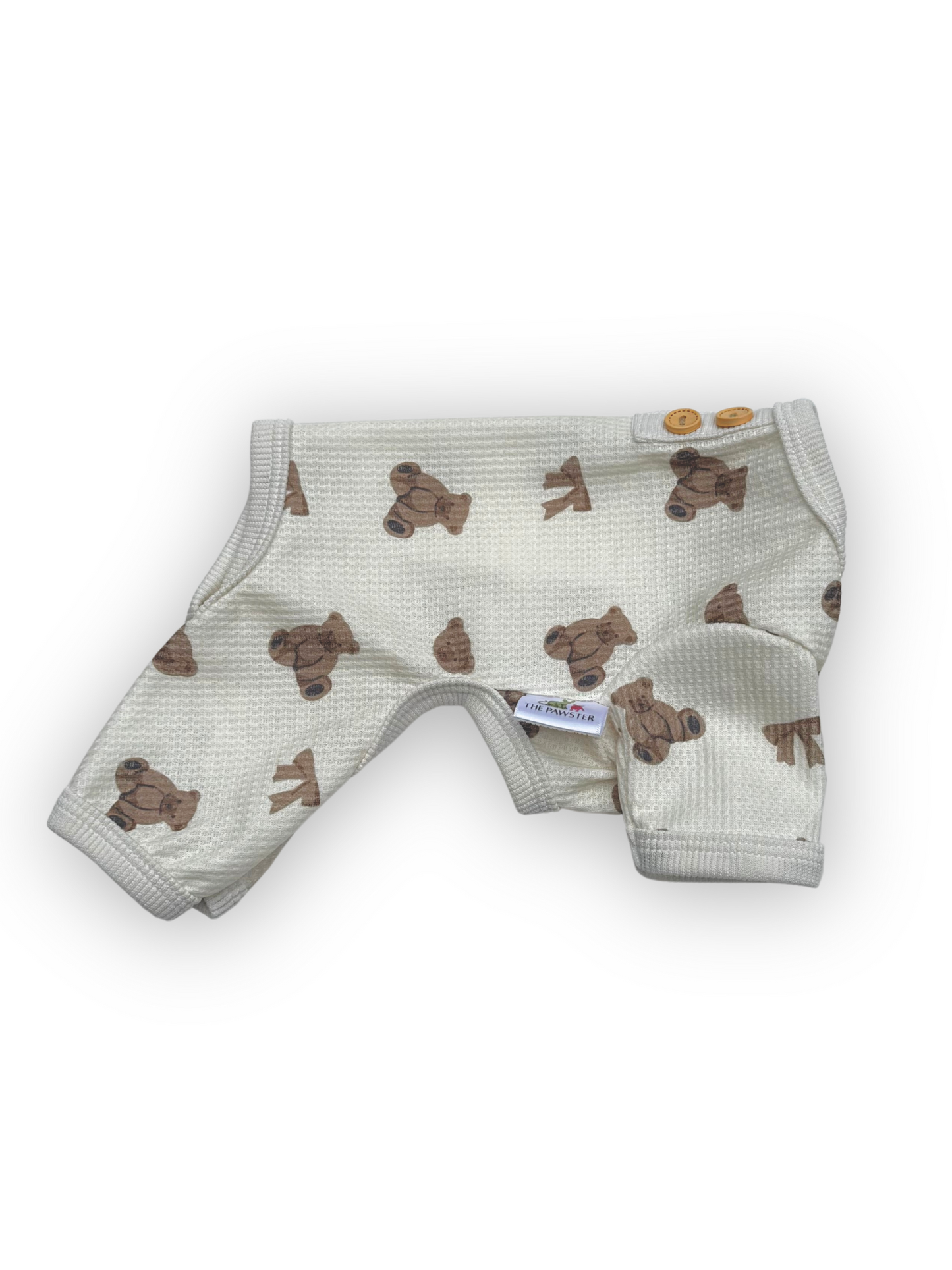 Beary Sweet Waffle Pajama Onesie