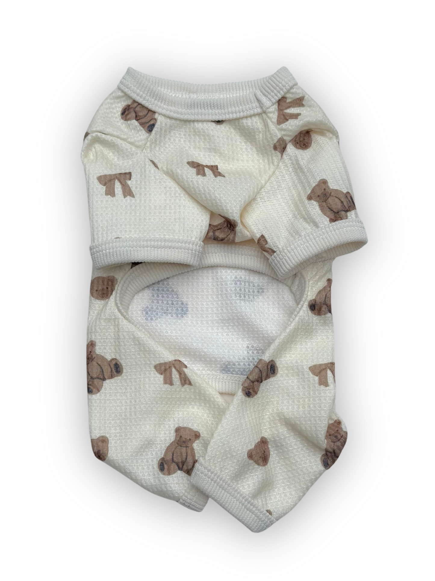 Beary Sweet Waffle Pajama Onesie