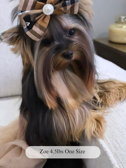 Plaid Dog Bow