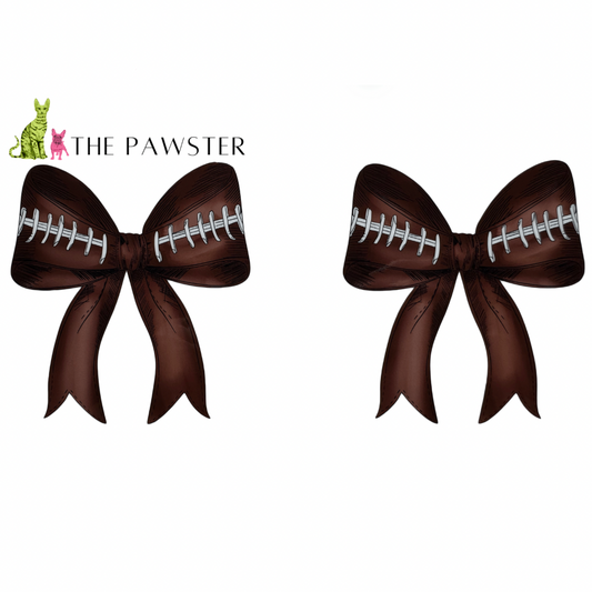 #123 Football Bow 16oz Cup Wrap