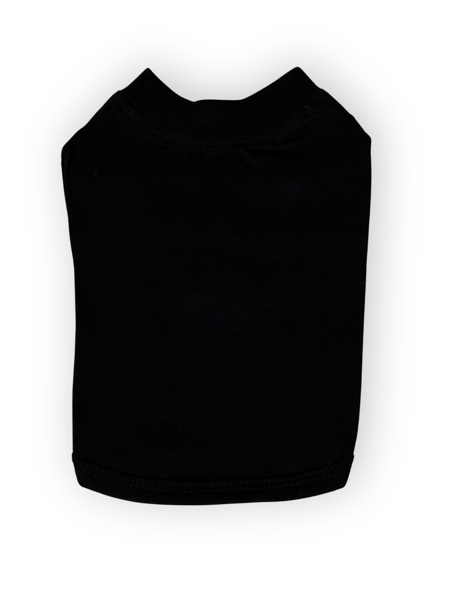 The Pawster Basics black dog t-shirt – soft, stretchy short sleeve shirt.