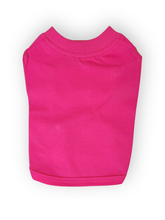 The Pawster Basics hot pink dog t-shirt – soft, stretchy short sleeve shirt for dogs.
