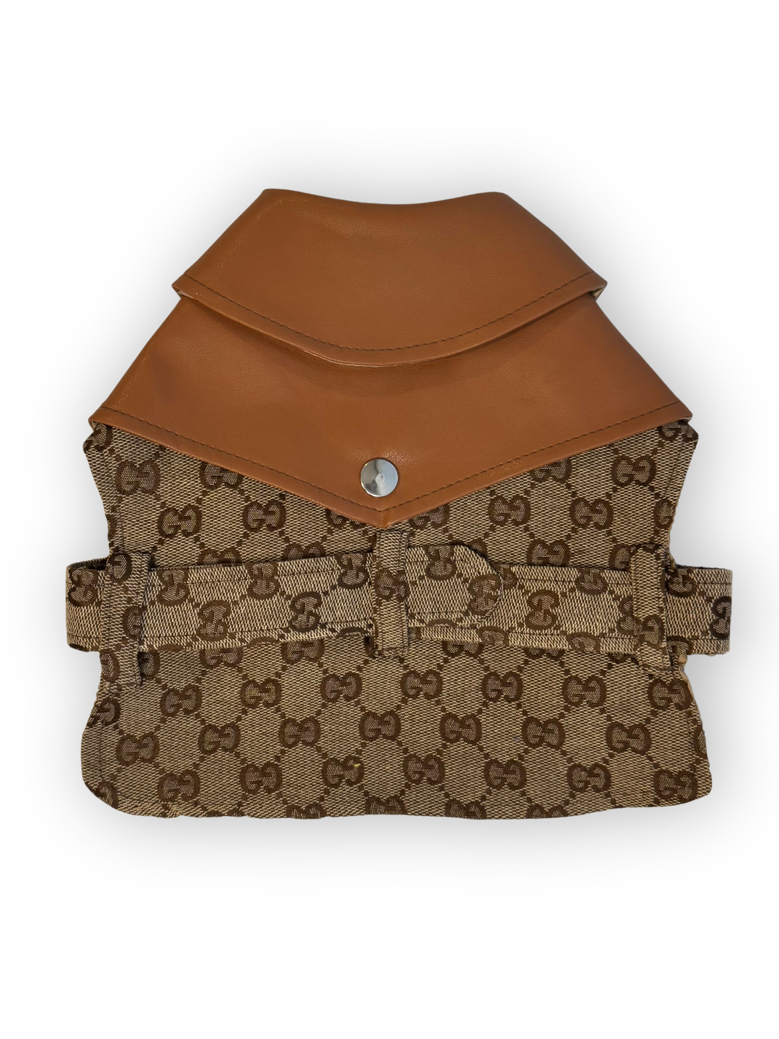 The Pawster Grrrci Trenchcoat for Dogs – Back View with Adjustable Belt