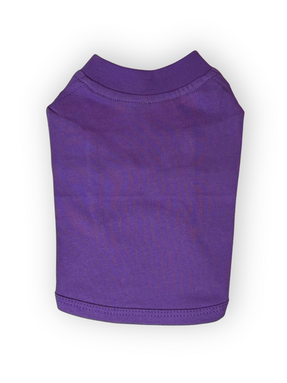 The Pawster Basics purple dog t-shirt – soft, stretchy short sleeve shirt.