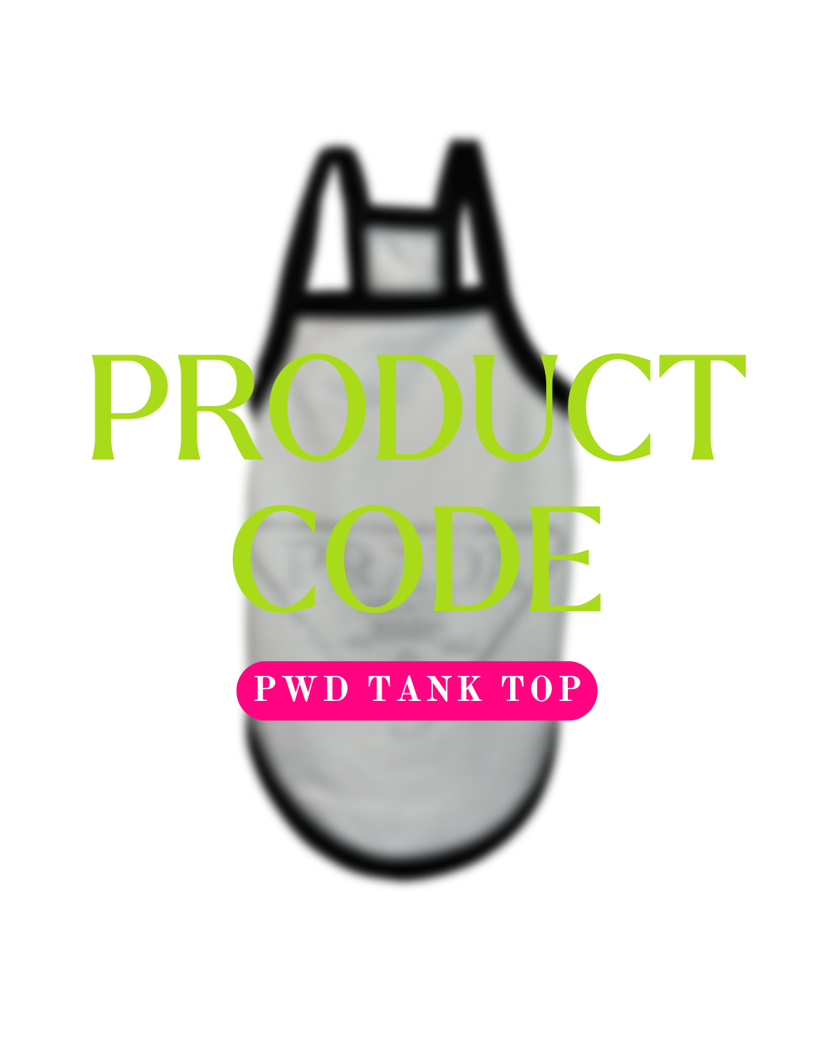 Pwd tank top the pawster