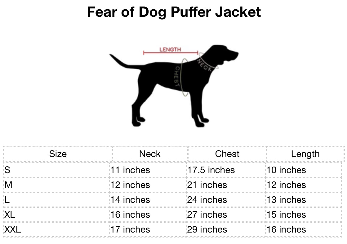 Fear of Dog Puffer Jacket