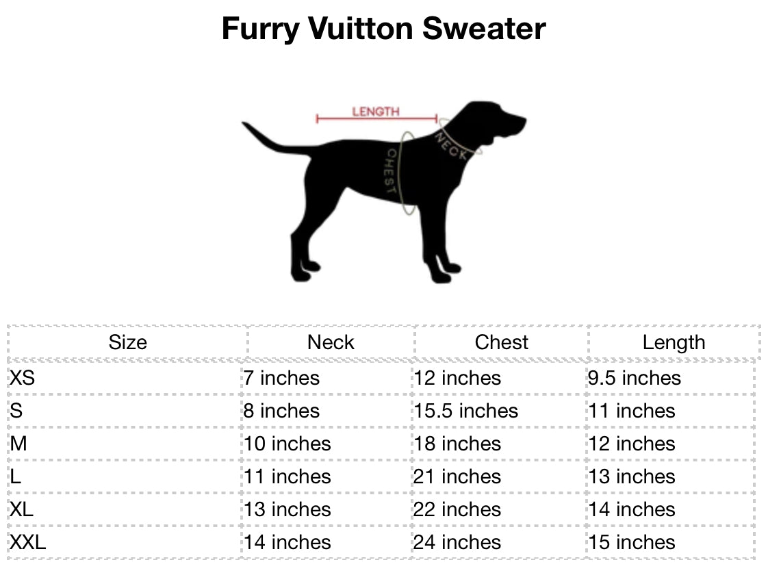 Furry Vuitton Made Sweater