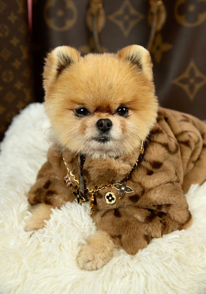 Furry Vuitton Furry Coat